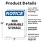 Signmission Non Flammable Storage OSHA Notice Sign, Plastic, 7in W x 10in L, 2PK OS-2PACK-NS-P-710-V-15052 - alternate 5